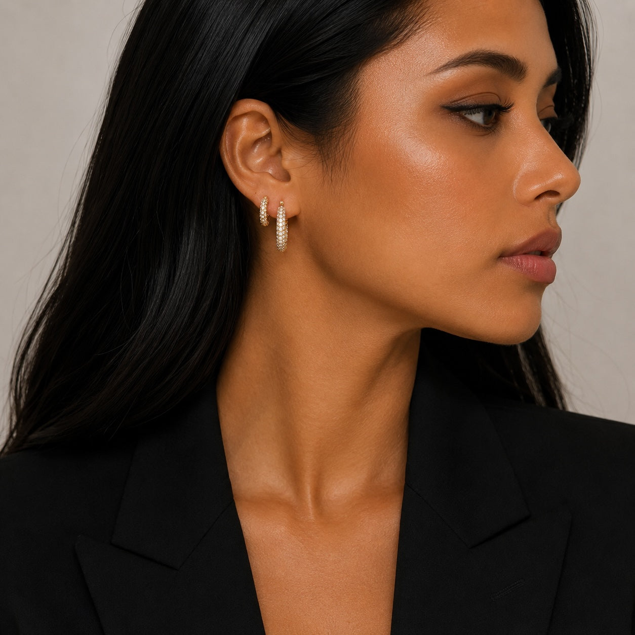 Mini Rider Hoop Earrings