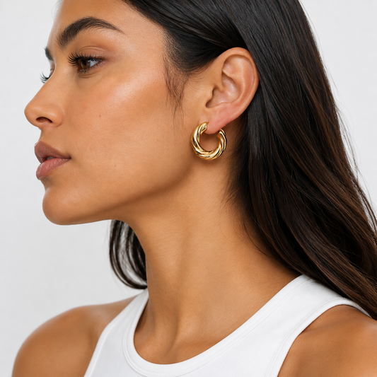 Solea Twisted Hoops