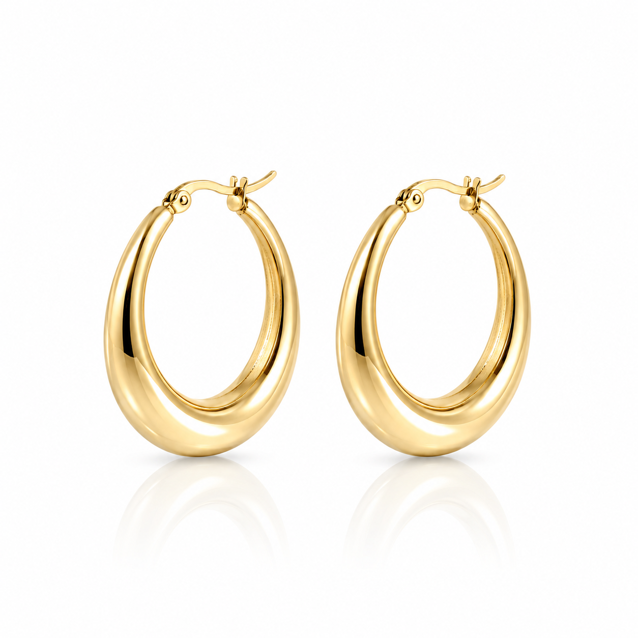 Siena Silver Hoop Earrings