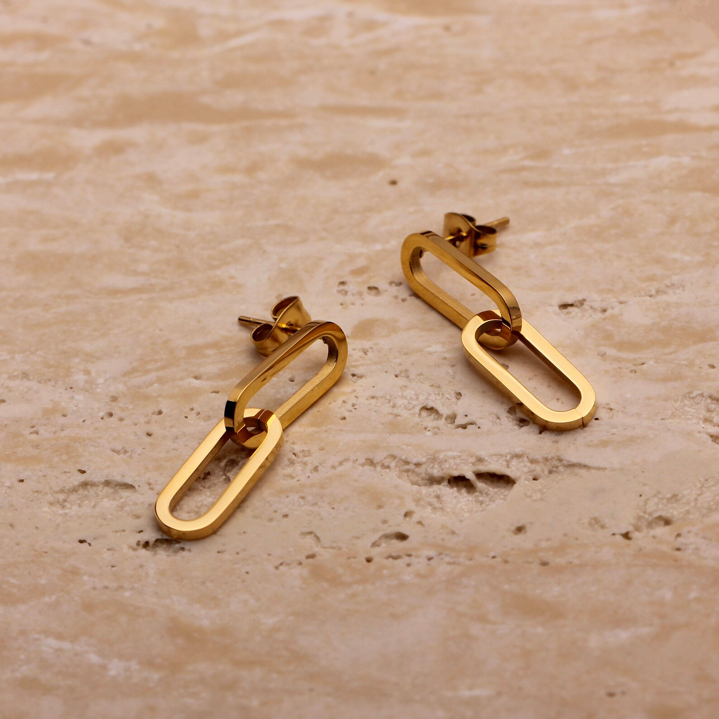 Paper Clip Dangle Earrings