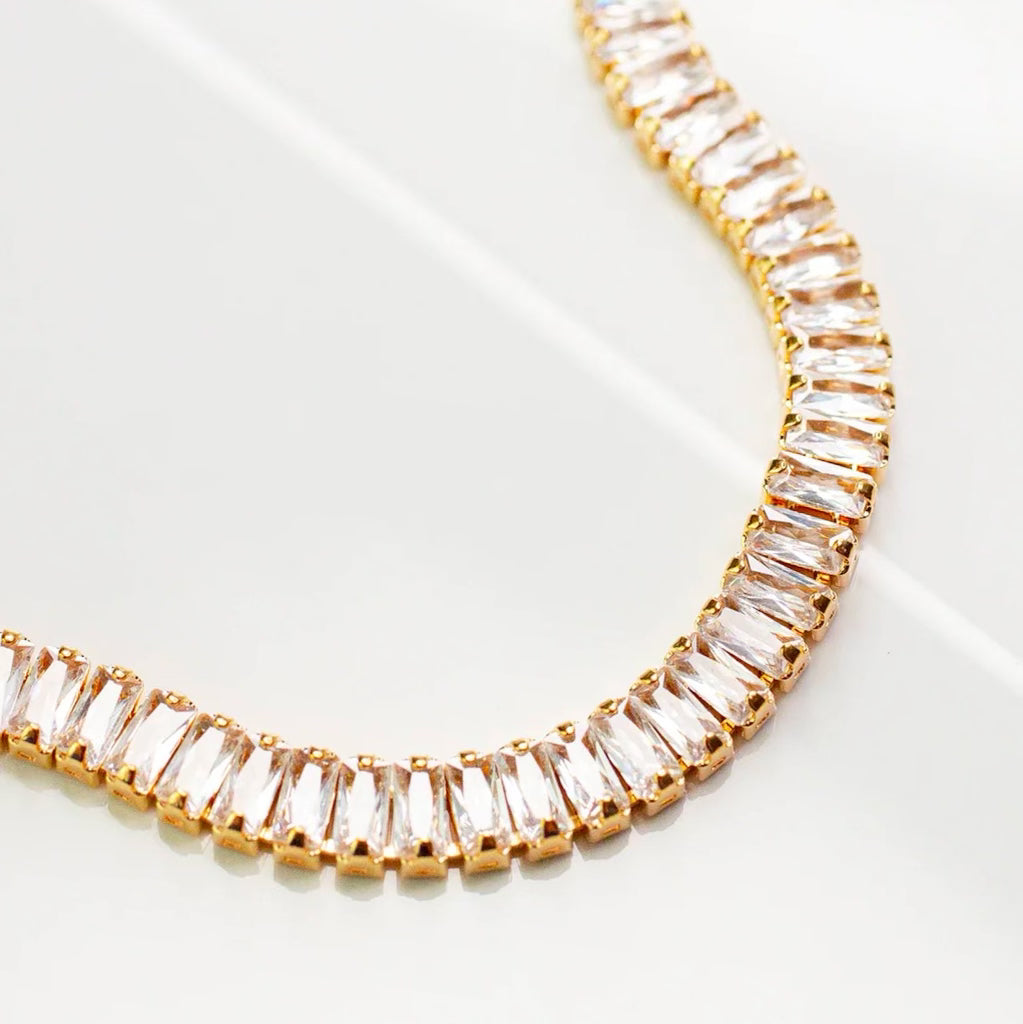 Baguette Slider Tennis Bracelet