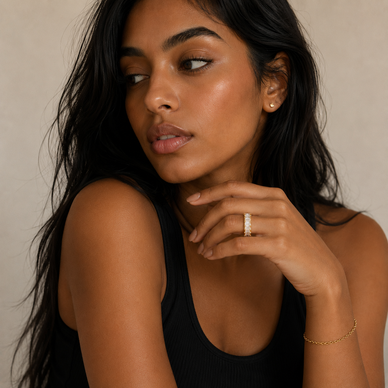 Gold Mine Baguette Ring