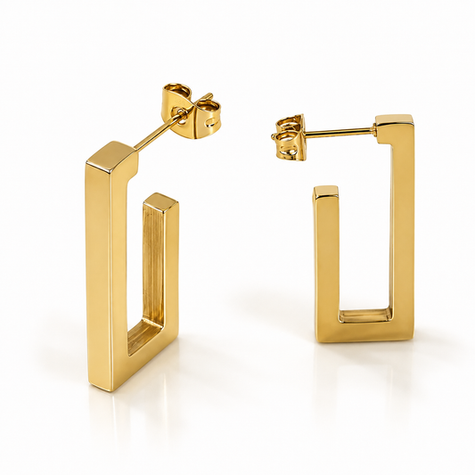 Rectangle Hoop Earrings