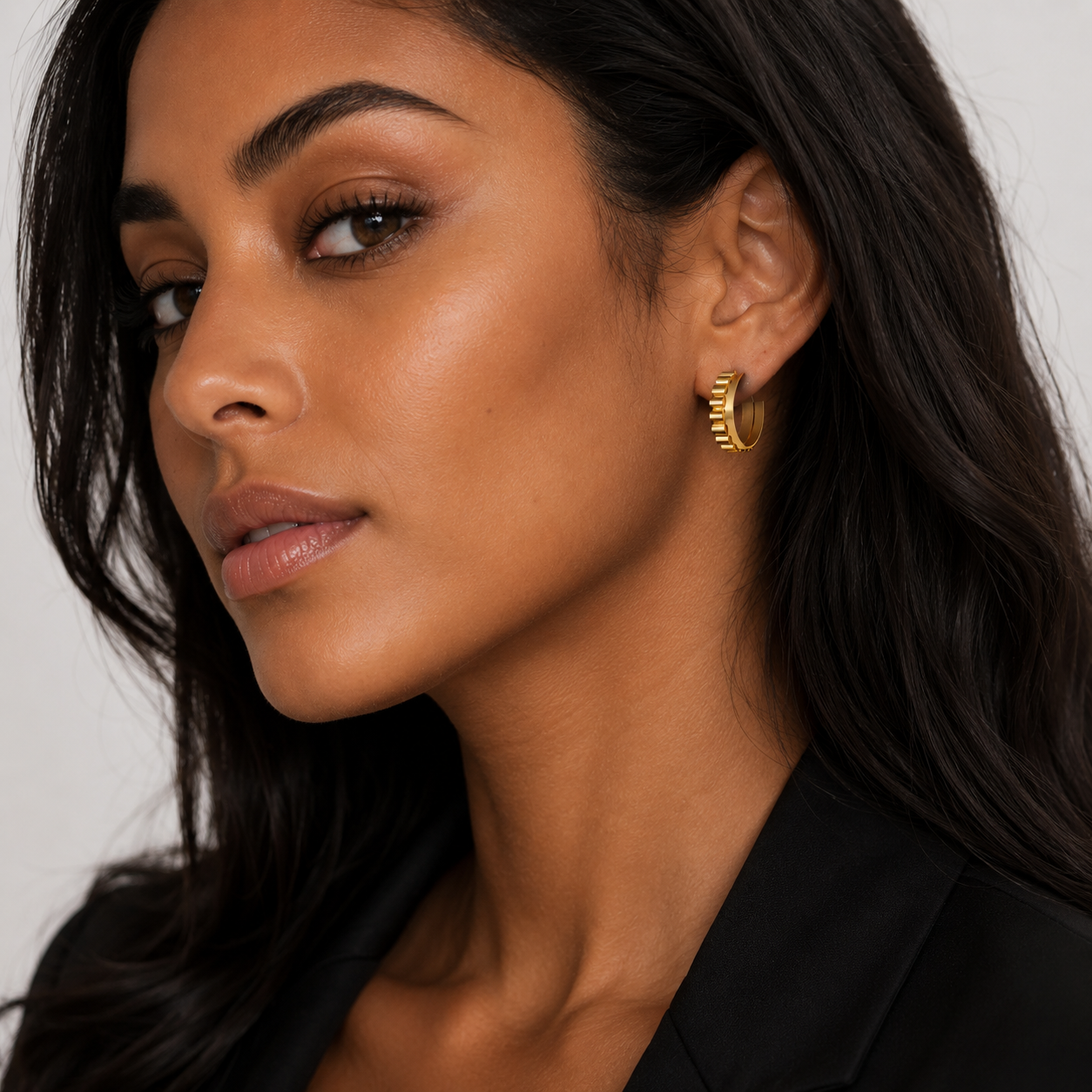 Golden Hoop Earrings