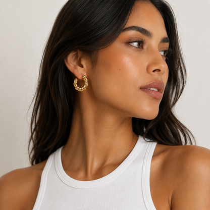 Solea Twisted Hoops