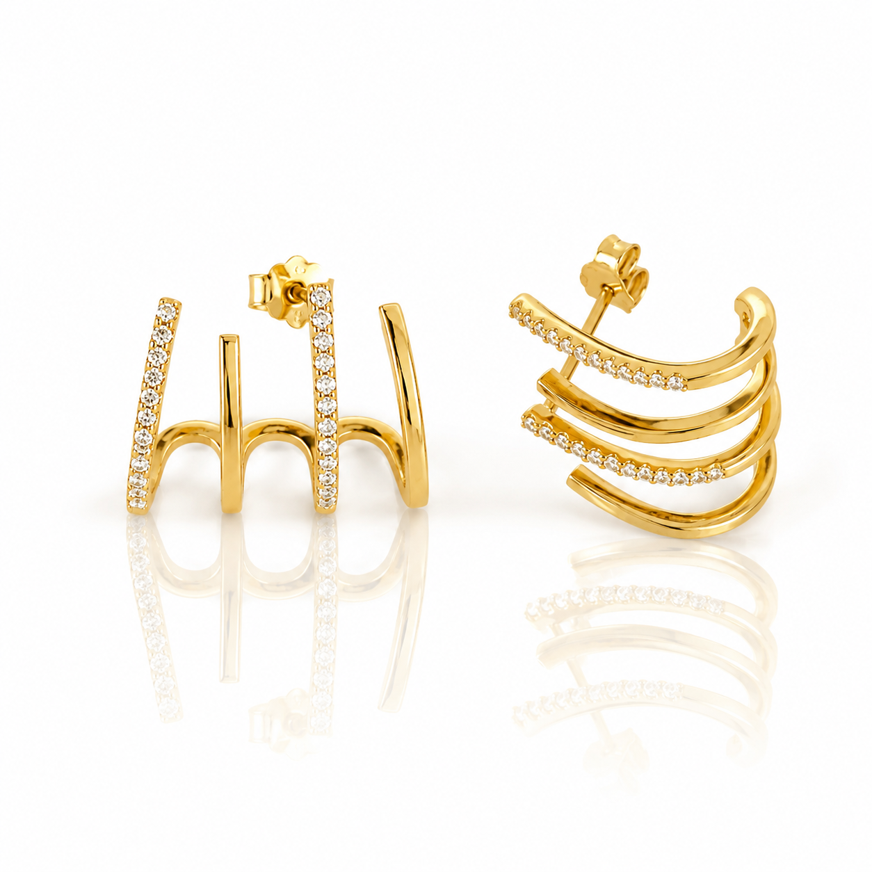 Gold Claw Studs