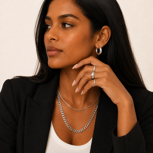 Alba Chunky Hoop Earrings