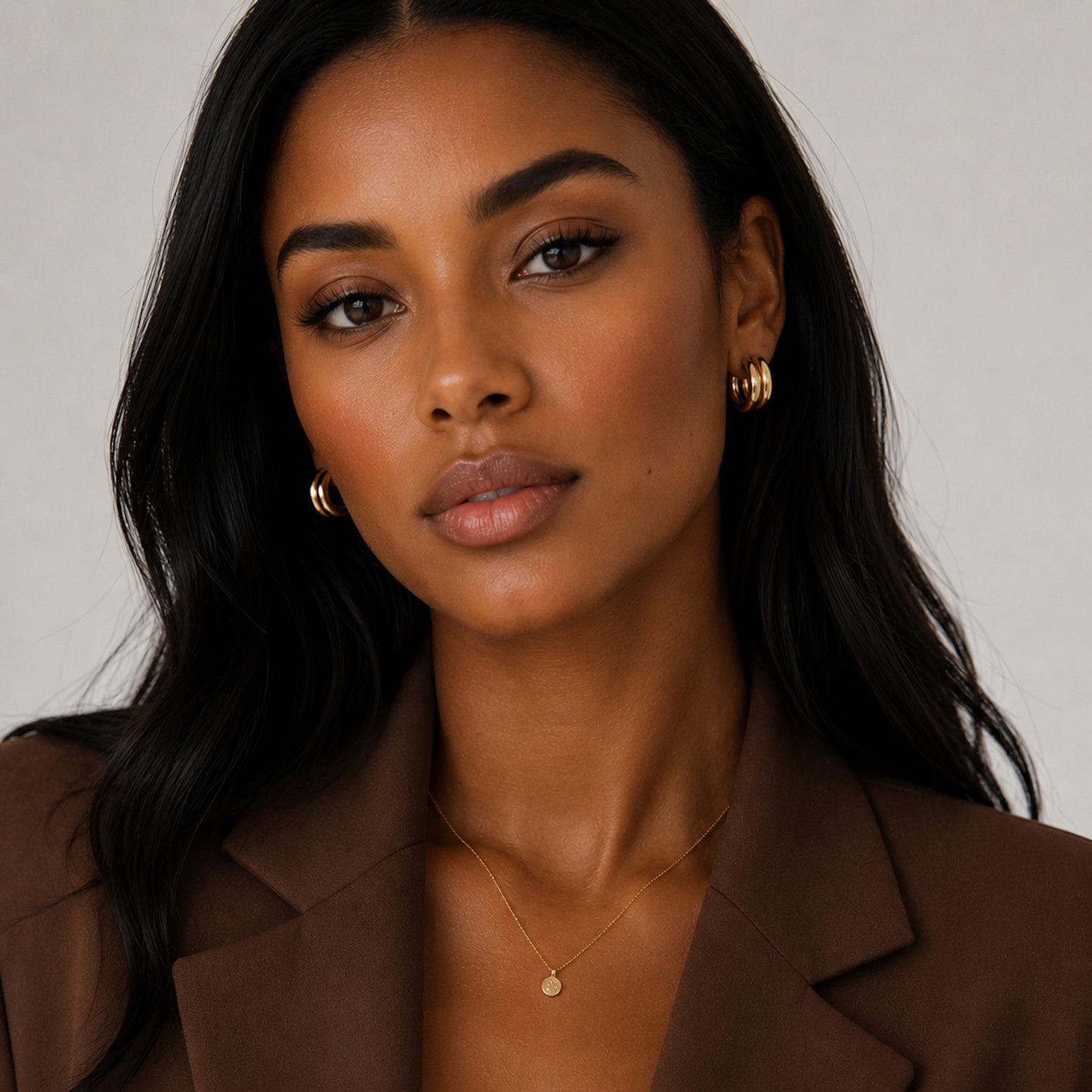 Chunky Double Hoops