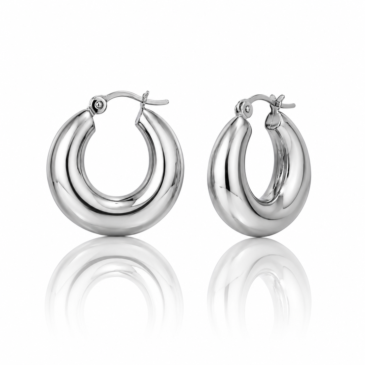 Alba Chunky Hoop Earrings