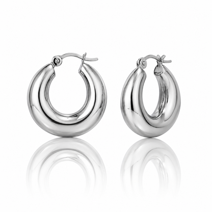 Alba Chunky Hoop Earrings