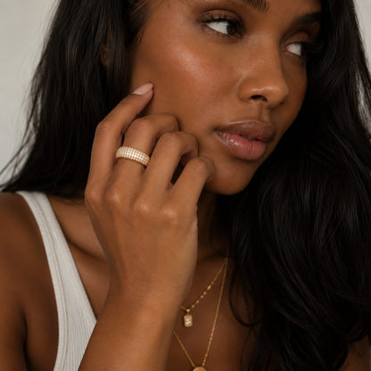 Travis Dome Pavé Ring