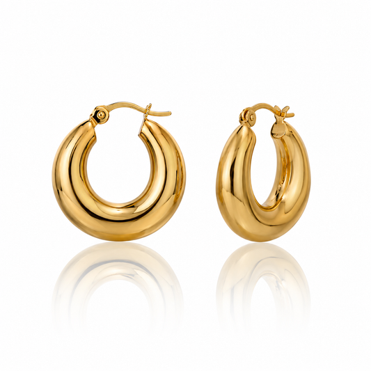 Medium Chunky Hoop Earrings