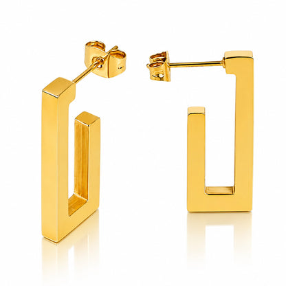Rectangle Hoop Earrings