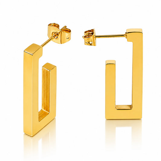 Rectangle Hoop Earrings
