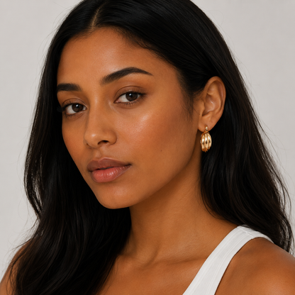 Tres Hoop Earrings