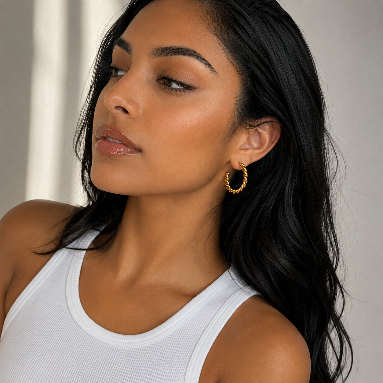 Twist Hoop Earrings
