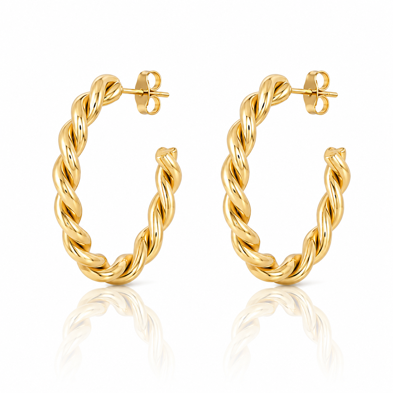 Twist Hoop Earrings