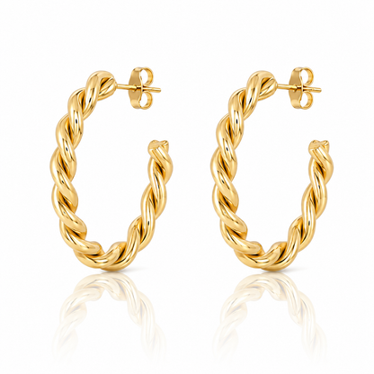 Twist Hoop Earrings