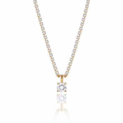 Evan Pendant Tennis Necklace