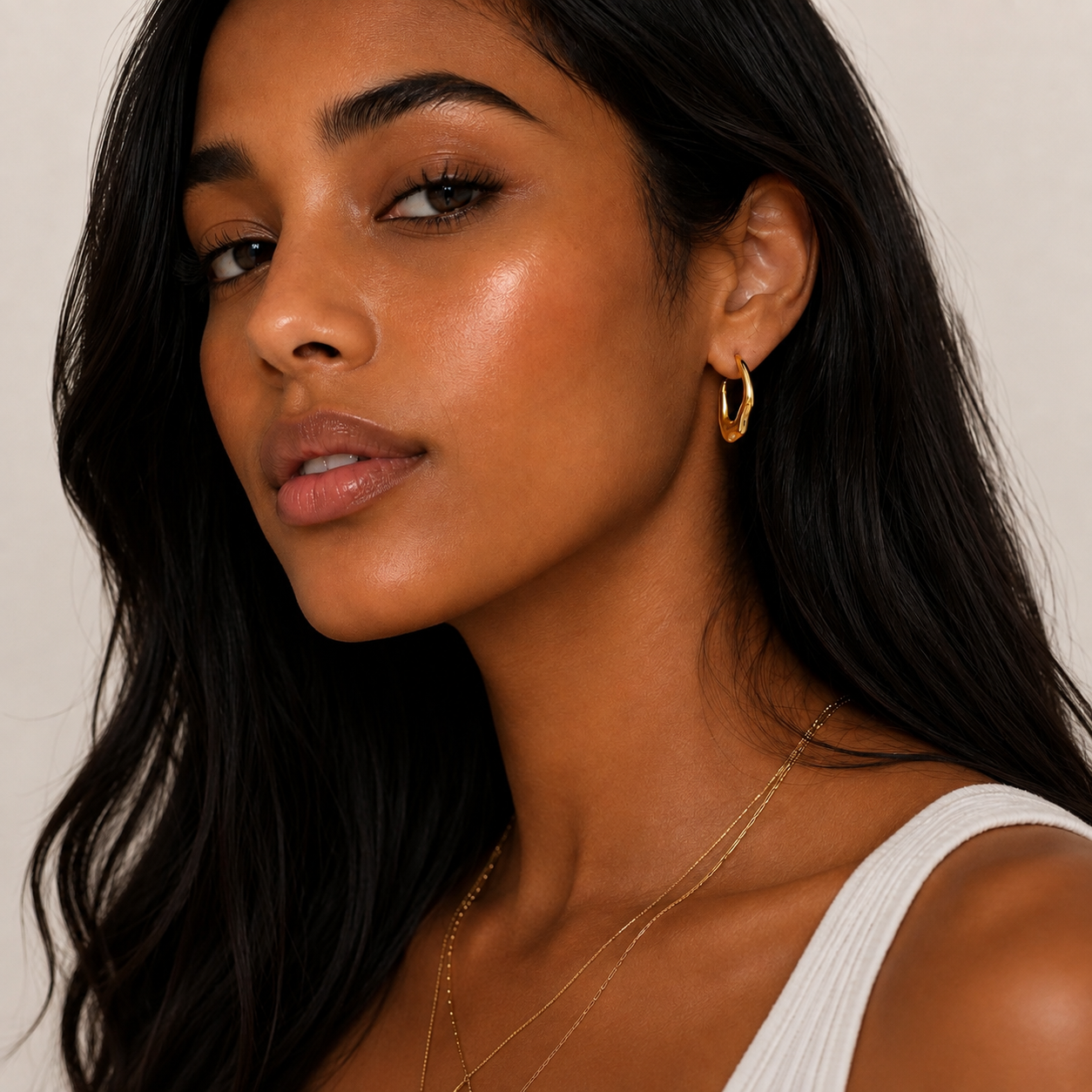 Sage Hoop Earrings