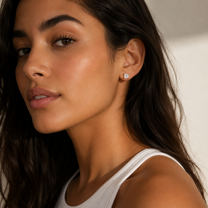 Cubic Zirconia Stud Earrings