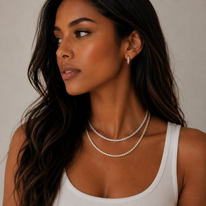 Tennis Gold Necklace