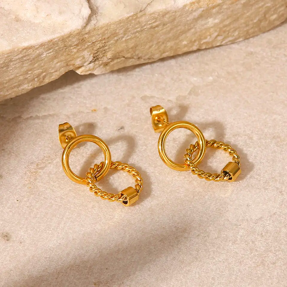 Flor Amazona women's el dorado hoops gold earrings | Designer Collection |  Coveti