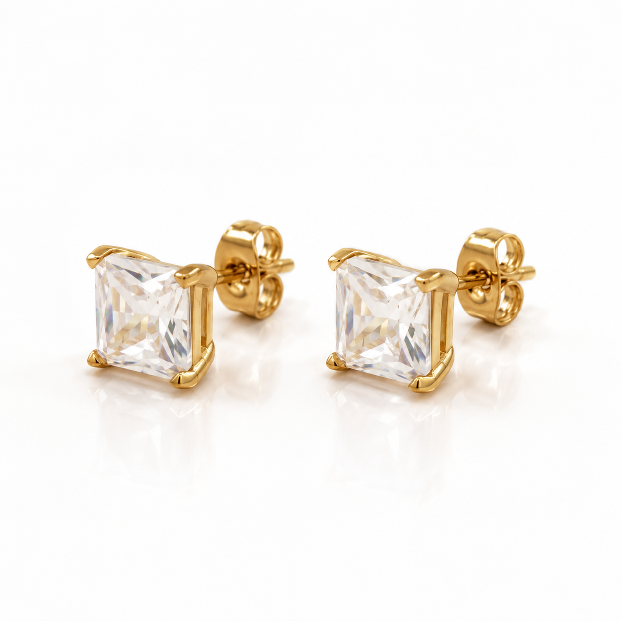 Cubic Zirconia Stud Earrings