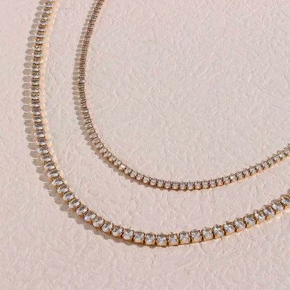 Tennis Oval Choker Necklace