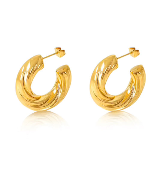 Harvey Twisted Hoops