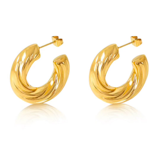Harvey Twisted Hoops