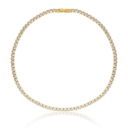 Tennis Oval Choker Necklace