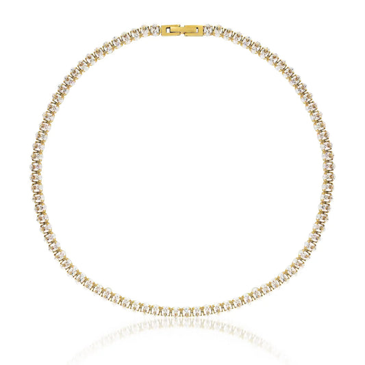 Tennis Oval Choker Necklace