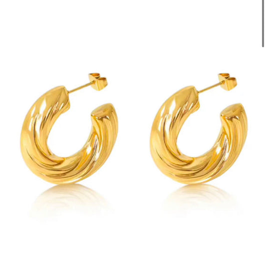 Harvey Twisted Hoops