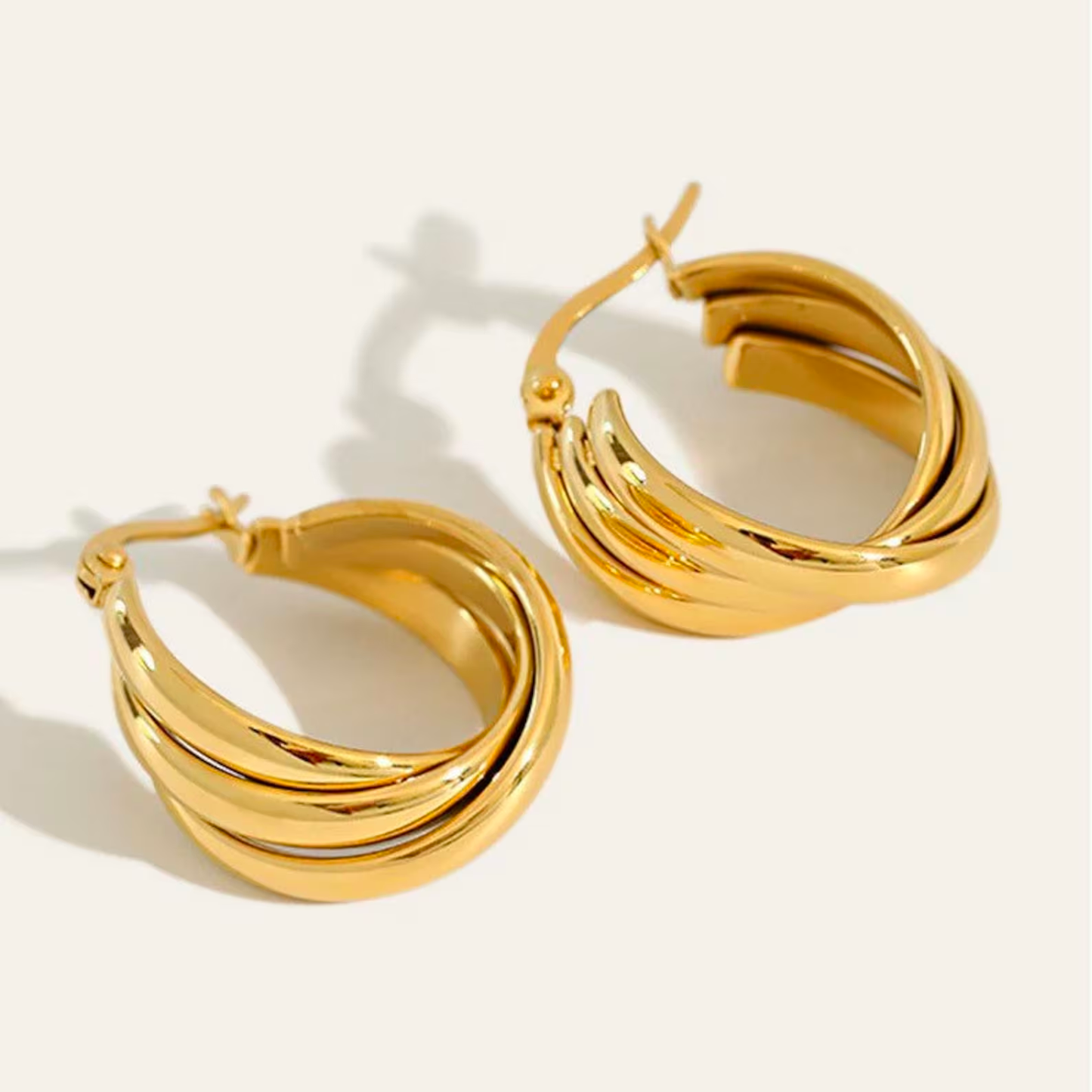 Tres Hoop Earrings