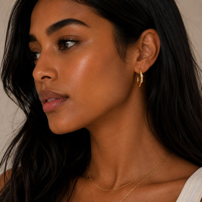Sage Hoop Earrings