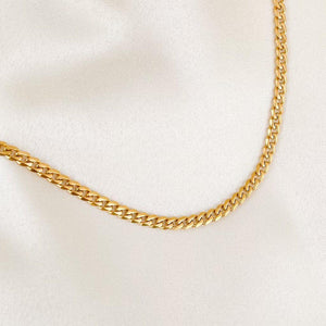 18K PVD Gold Plated Cuban Link Chain Necklace