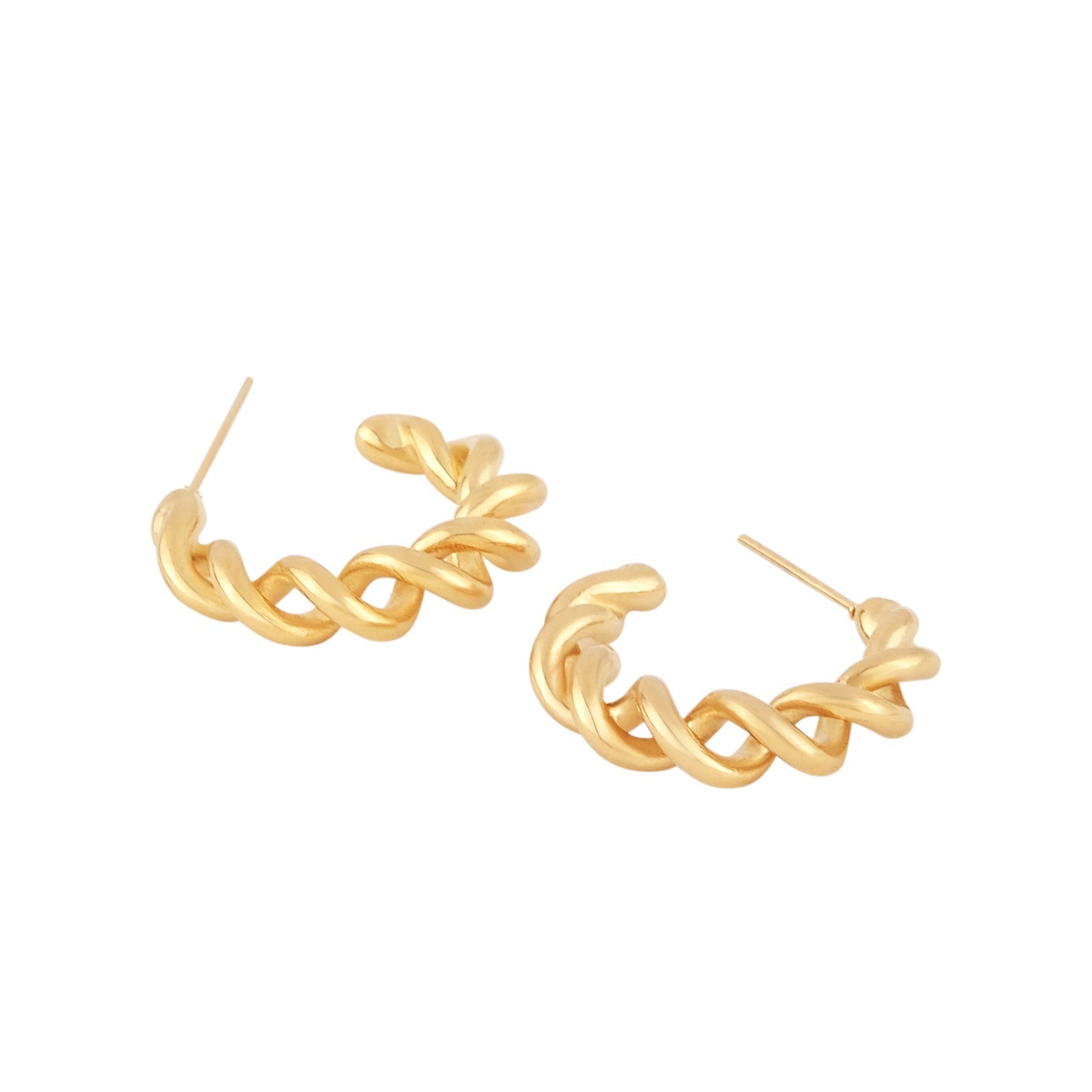 Intertwined Hoop Earrings