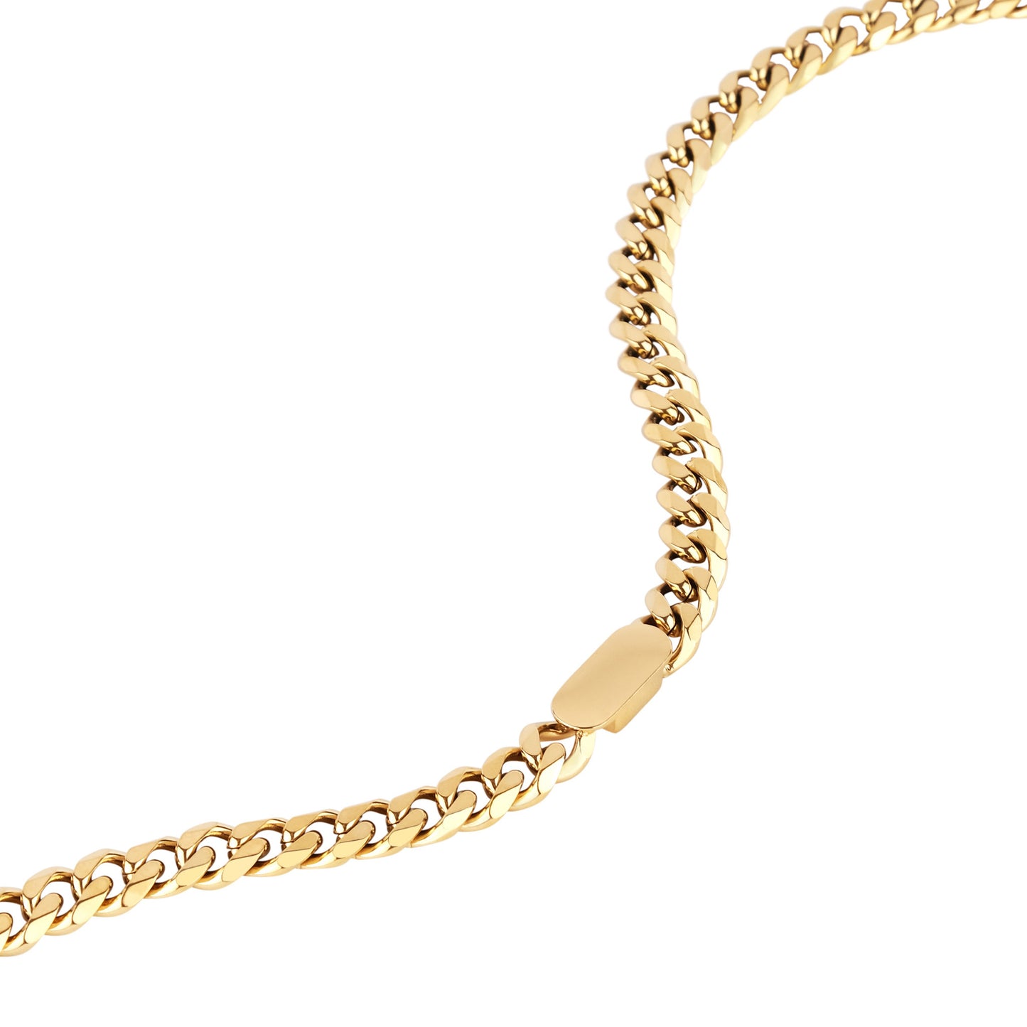  18K PVD Gold Plated Cuban Chain Necklace