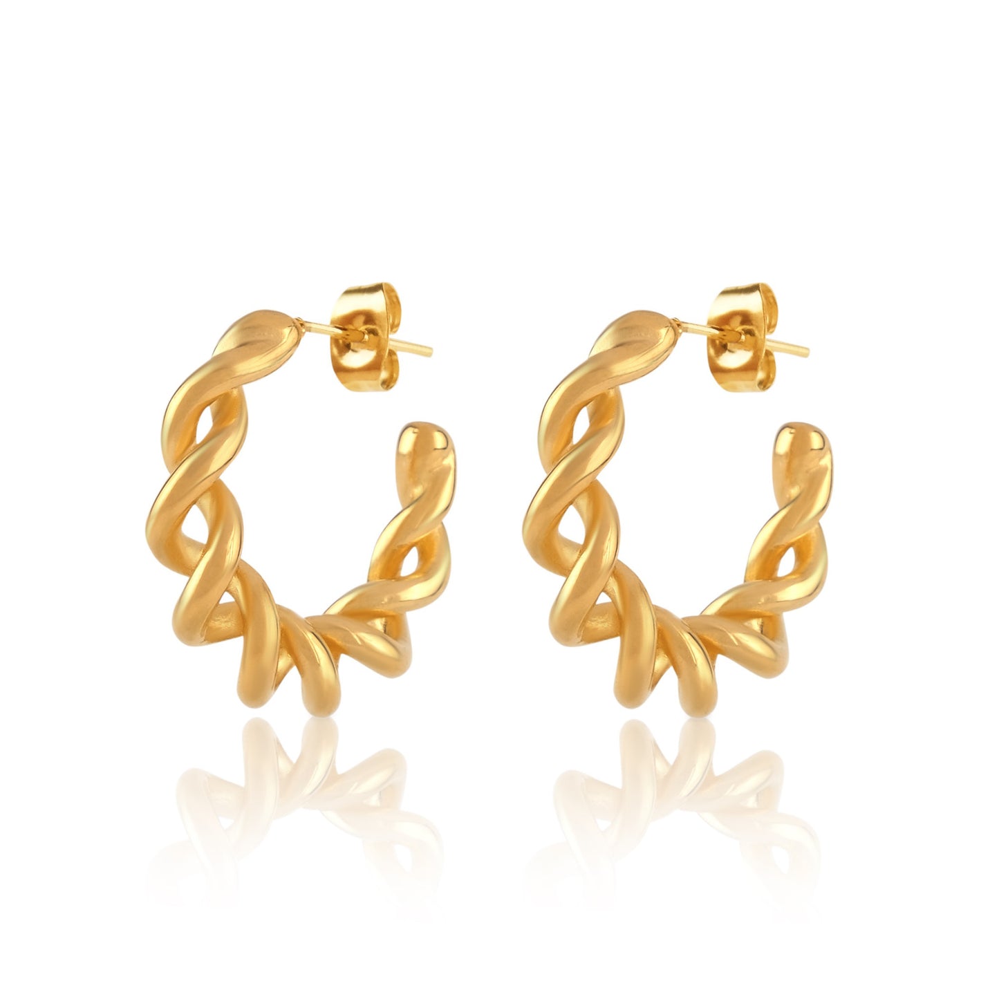 Intertwined Hoop Earrings