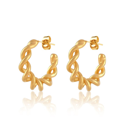 Intertwined Hoop Earrings