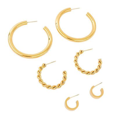 Gold Huggie Hoop Earrings, Huggie Earrings in Sterling Silver, Conch Hoop, Tiny  Hoop earrings, 