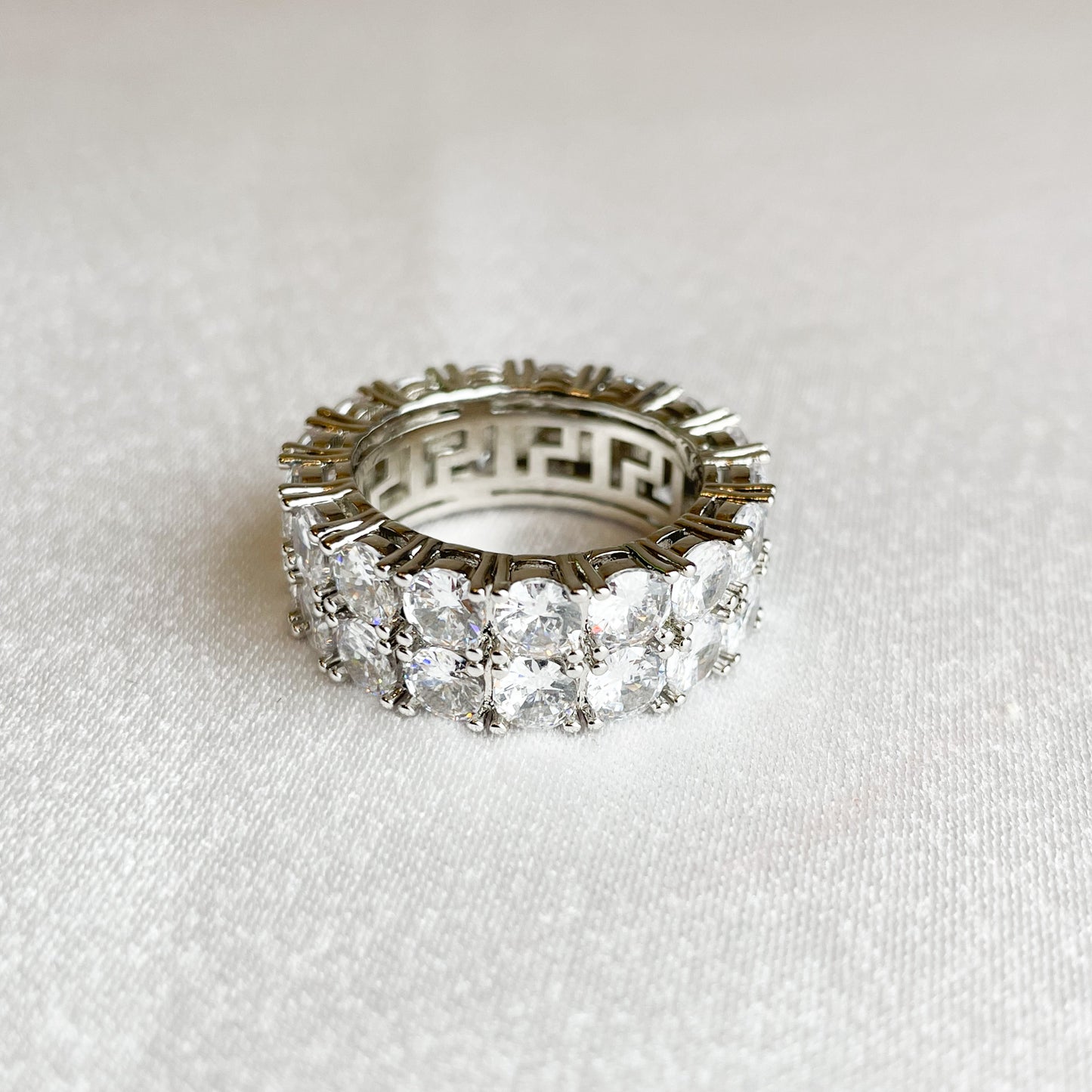  Double Eternity Band in 18K Plated Brass