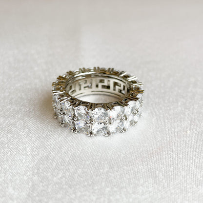  Double Eternity Band in 18K Plated Brass