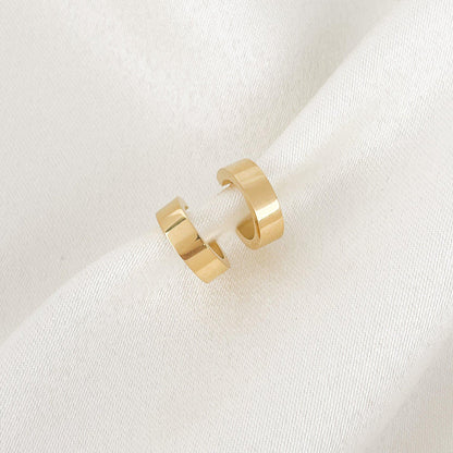 Gold Huggie Hoop Earrings, Huggie Earrings in Sterling Silver, Conch Hoop, Tiny  Hoop earrings, 