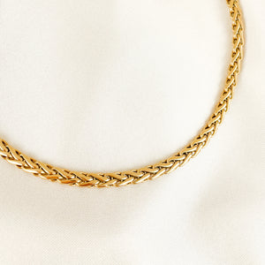 18K Gold Box Chain Necklace , Box Chain , Dainty Chain Necklace , Woman Gifts